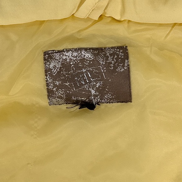 Nils Women’s Insulated Ski Jacket Butter Yellow Abstract Brown Small - Picture 5 of 12